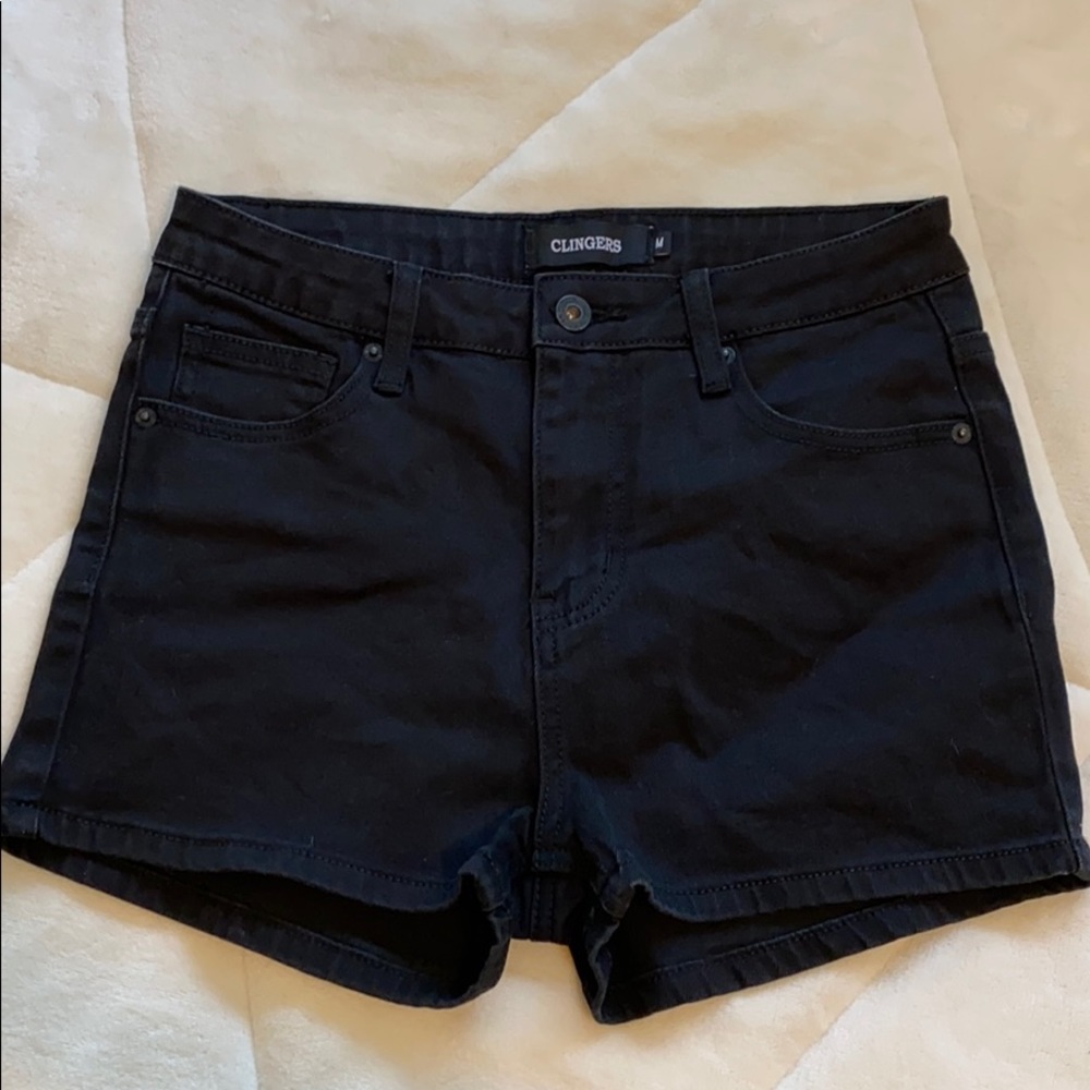 Black high waisted shorts